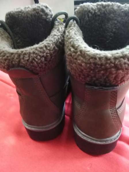 Зимние ботинки нубук на меху в стиле тимберленд хаки р. 38 с в фото 6