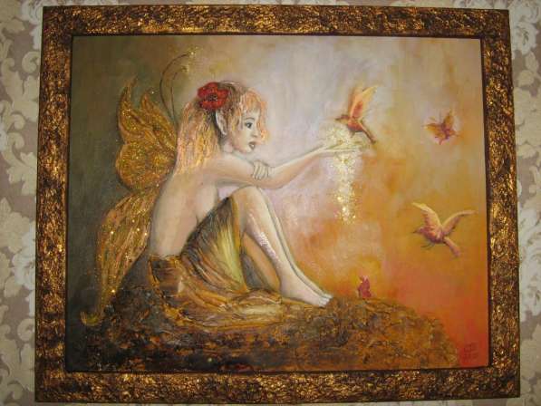 Интерьерная картина Лесная фея (живопись масло)