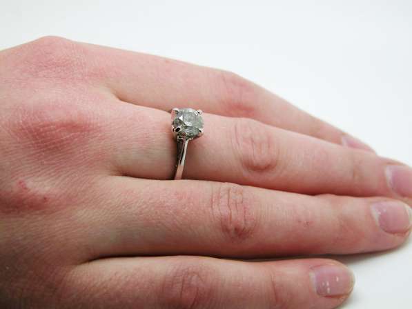 Кольцо с бриллиантом 1.52 карата в Москве фото 3