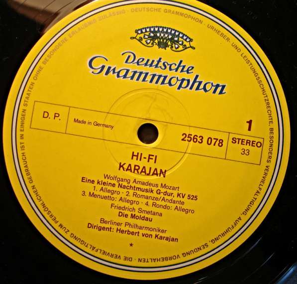 Пластинка виниловая Hifi Karajan в Санкт-Петербурге