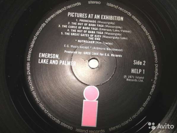 Пластинка Emerson, Lake And Palmer – Pictures At An в Санкт-Петербурге фото 10