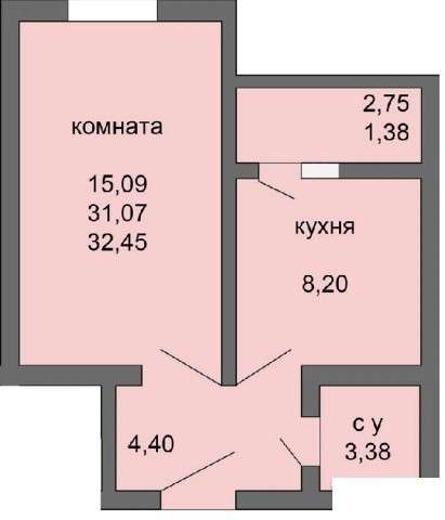 Продам однокомнатную квартиру в Воронеже. Этаж 1. Дом кирпичный. Есть балкон. в Воронеже фото 5