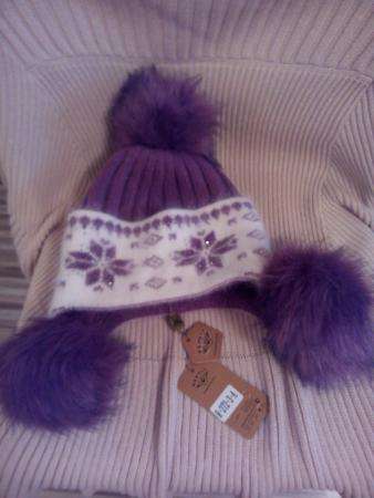 Зимняя шапка для девочки в Москве фото 3