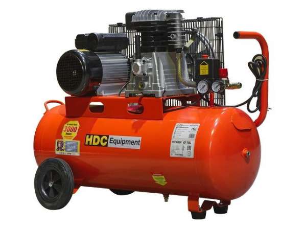Компрессор HDC HD-A071 ременной (396 л/мин, 10 атм, ременной