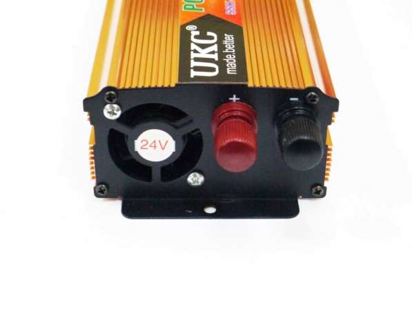 Инвертор 2000W 24V Преобразователь тока AC/DC Gold в фото 4