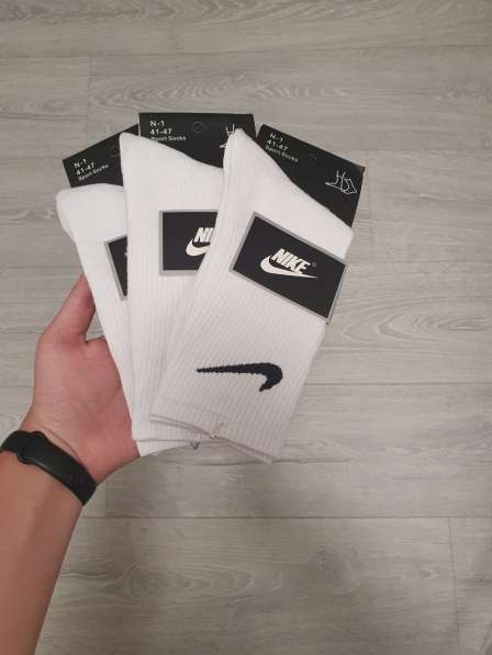 Белые высокие носки Nike в Чебоксарах фото 7