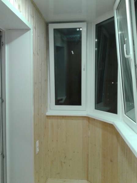 Лоджии, балконы, отделка сайдингом, окна ПВХ в Калуге фото 9