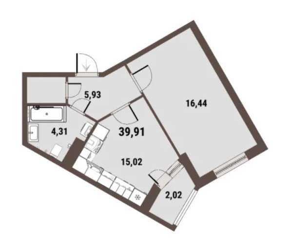 Продаю 1 комнатную квартиру ЖК Центральный в Энгельсе фото 3