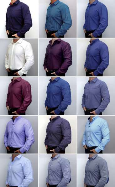 Рубашки мужские, подростковые, детские оптом от 10 штук 200р