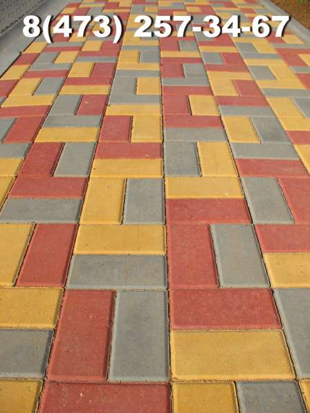 Укладка тротуарной плитки и брусчатки в Воронеже фото 5