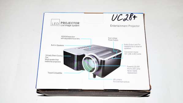 Мини проектор портативный мультимедийный Led Projector UC28+ в фото 5