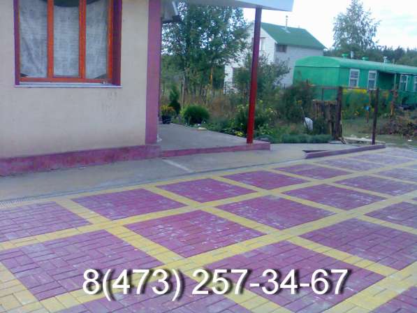 Укладка тротуарной плитки и брусчатки в Воронеже фото 3
