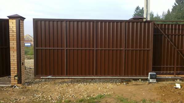 Откатные ворота в Электростали в Электростале фото 20