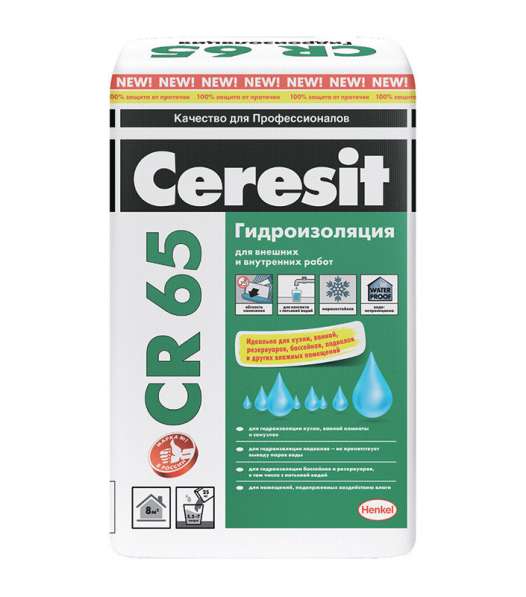 Гидроизоляция Ceresit CR-65 25 кг