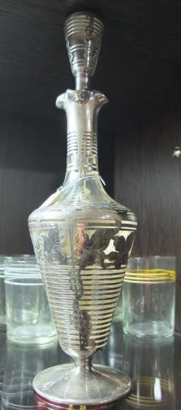 Серебряный графин, серебро, стекло, старинный в Ставрополе фото 9