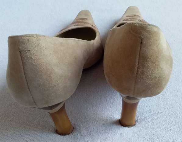 Туфли женские замшевые светло-коричневые итальянские в Краснодаре