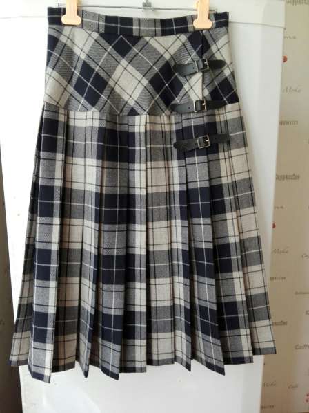 Новая юбка из натуральной шерсти-шотландки
