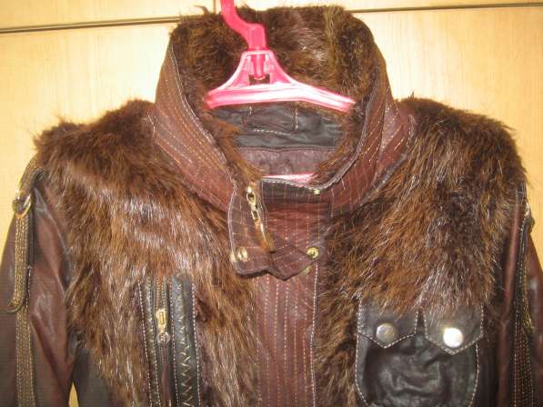 Куртка кожаная женская с меховыми вставками в Волгограде фото 3
