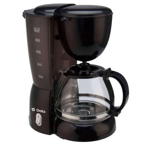 Кофеварка Delta LUX DL-8155 черный