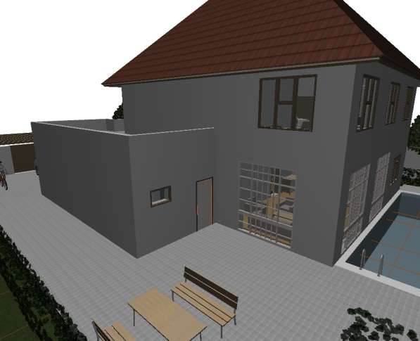 Под земельный участок 3D модель дома, мини отеля и т. д в 