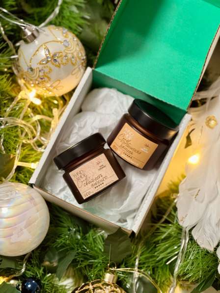 Подарочный новогодний набор свечей
