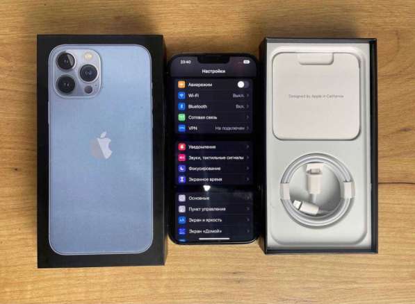 IPhone 13 Pro Max 256 GB Sierra Blue Neverlock Оригинал купл в Москве фото 3