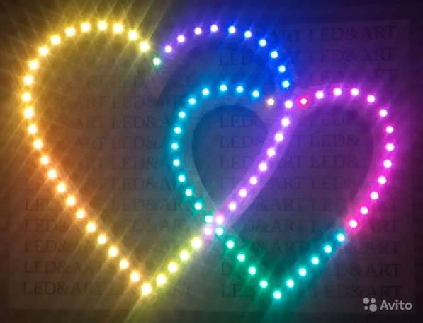 LED светильник - ВлюбленныеСердца в Воронеже фото 11