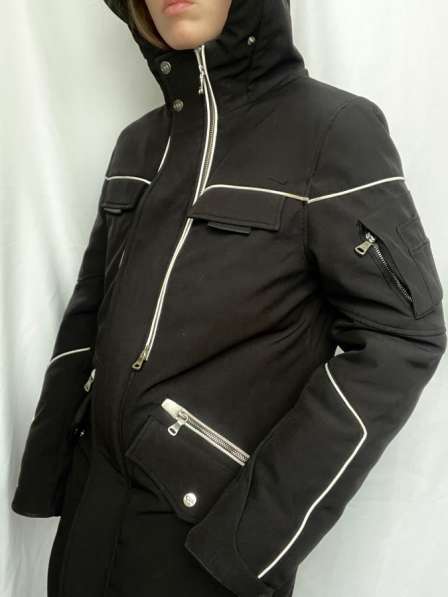Куртка зимняя чёрная CDL с капюшоном 44 46 размер в Москве фото 6