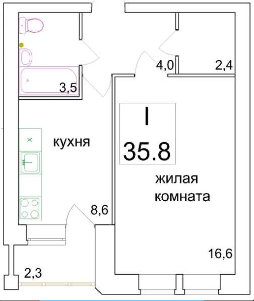 Однокомнатная квартира ул. Ростовская в Переславле-Залесском фото 3