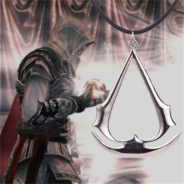 Кулон Assassins Creed + каучуковый шнурок + бархатный мешок в Перми фото 4