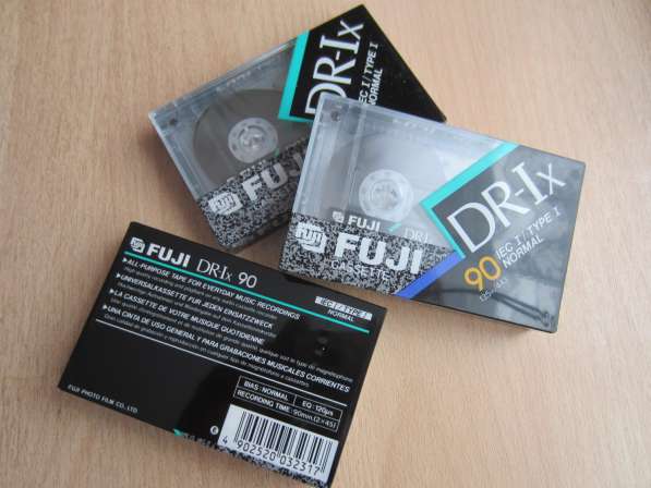 Аудиокасеты FUJI DR-Ix 90. В наличии осталось 3 штуки