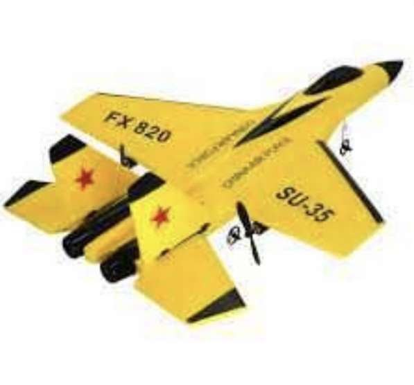 Радиоуправляемая, детская игрушка - самолет с пультом в фото 5