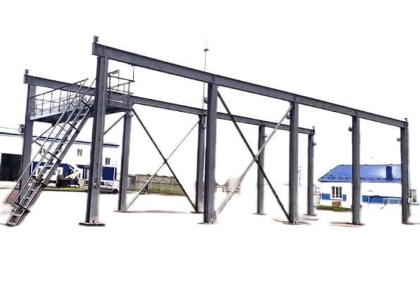 Монтаж крановой эстакады для мостового крана, кран-балки в Красноярске