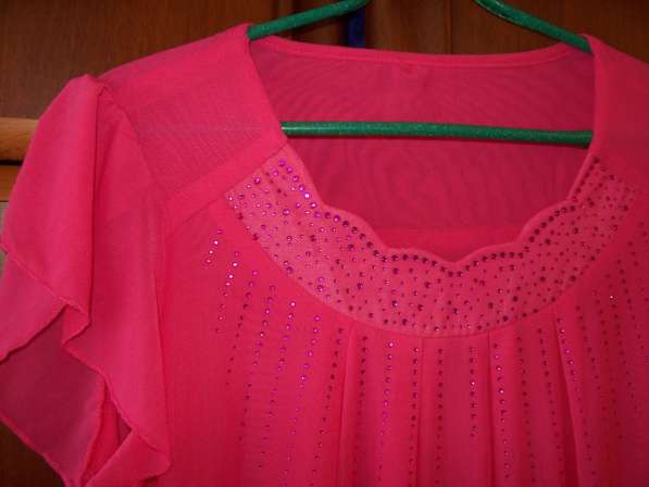 Блузка розового цвета, размер 46-48 в 