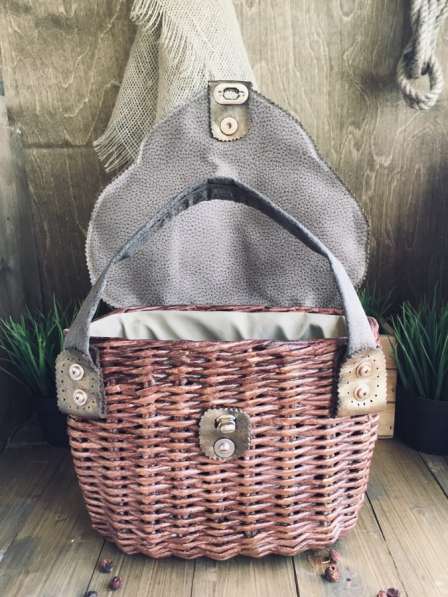 Плетёная сумка-саквояж “Бриджит» в Королёве фото 8