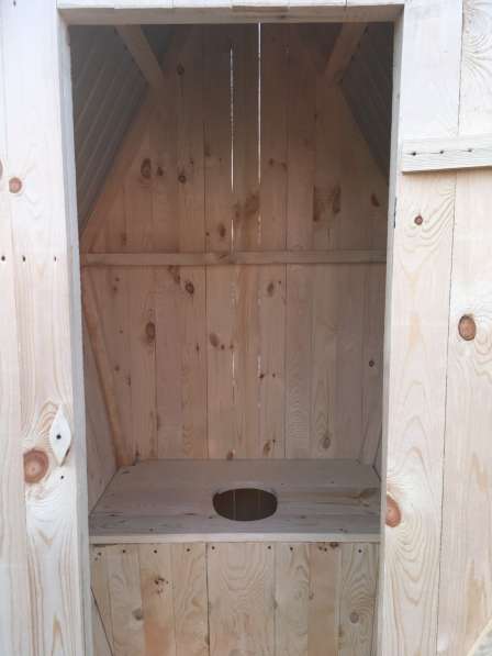 Садовый туалет ромбом крыша профлист в Кемерове фото 4