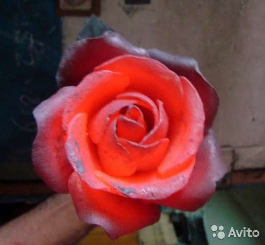 Кованая (железная) роза на подарок в Ростове-на-Дону фото 3