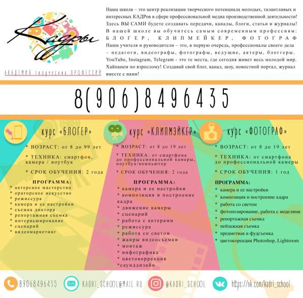 Академия творческих профессий в Сочи