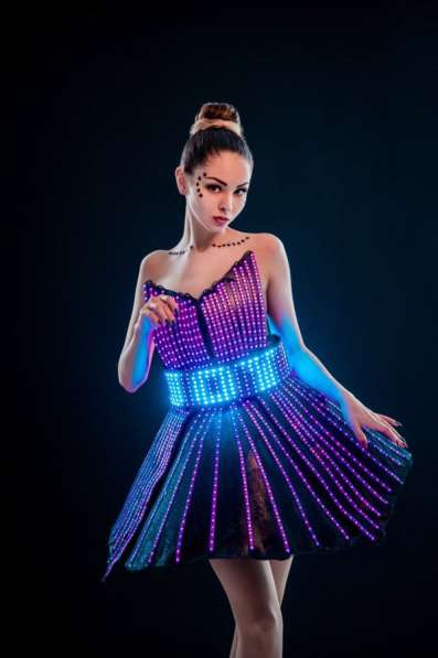 Светодиодный костюм/ led dress/ световое шоу в Москве