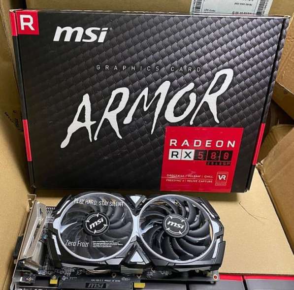 MSI XFX AMD Radeon RX 580 ARMOR 4G 8G