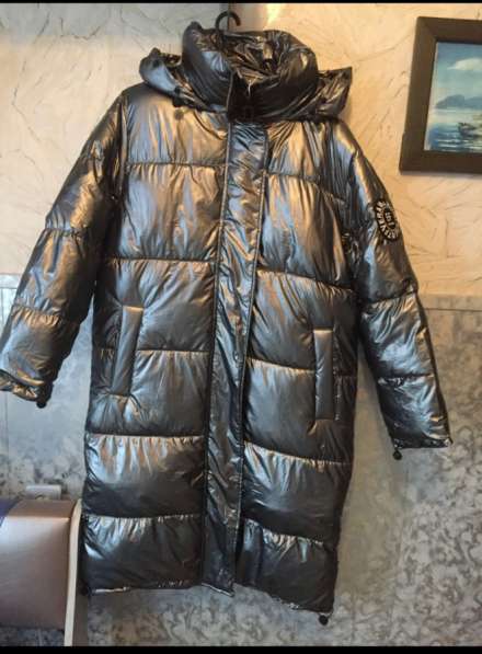 Пальто- пуховик (цвет антрацит) в Москве