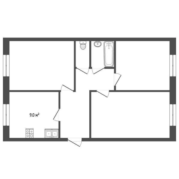 Уютная 3х. комнатная распашонка ждет Вас в Рыбинске