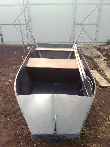 Моторно-гребная алюминиевая лодка