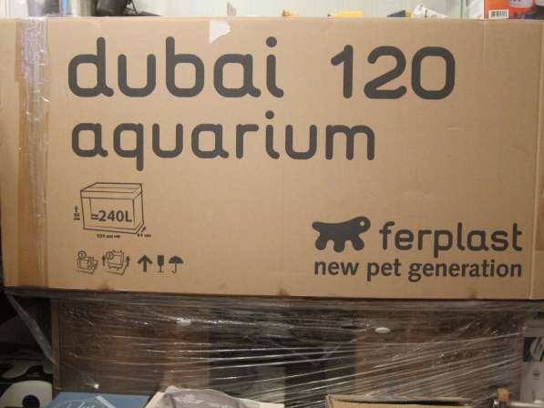 Новый аквариум Ferplast Dubai 120 с тумбой (комплект)