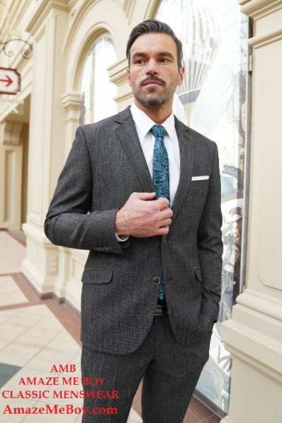 Мужской костюм купить из шерстяной итальянской модной ткани