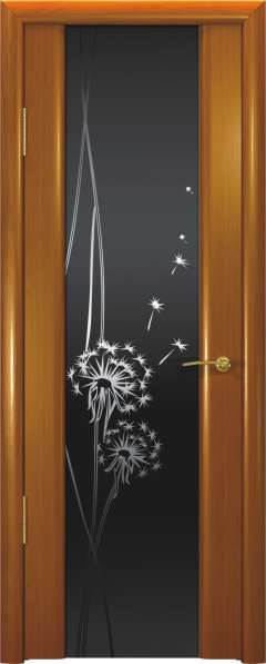 Дверь межкомнатная Шторм-3 Гламур Одуванчик, шпон Анегри