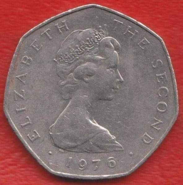 Остров Мэн 50 пенсов 1976 г. Корабль в Орле