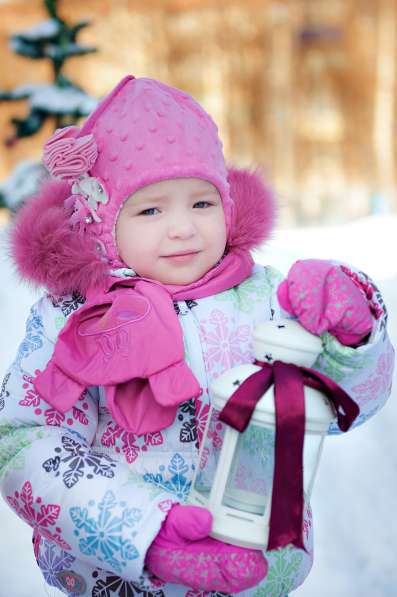 Теплый и очень красивый зимний комплект на девочку