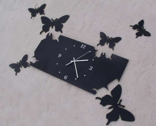 Настенные часы с бабочками в Кемерове фото 5