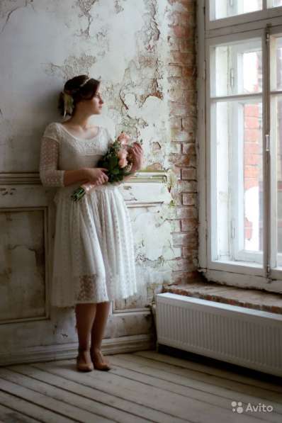 Свадебное платье в стиле бохо-шик в Москве фото 3